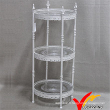 Vintage 3 Tier Metel Storage Stand pour Cupcake and Cake